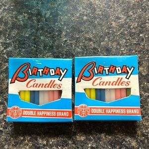 ONE Package of Vintage Birthday Candles